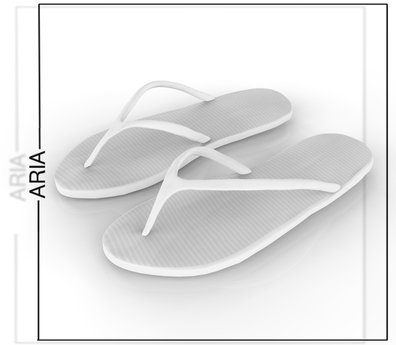 Second Life Marketplace - White Flip Flops